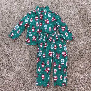 Carter’s Green Christmas Pajama Set - 3T